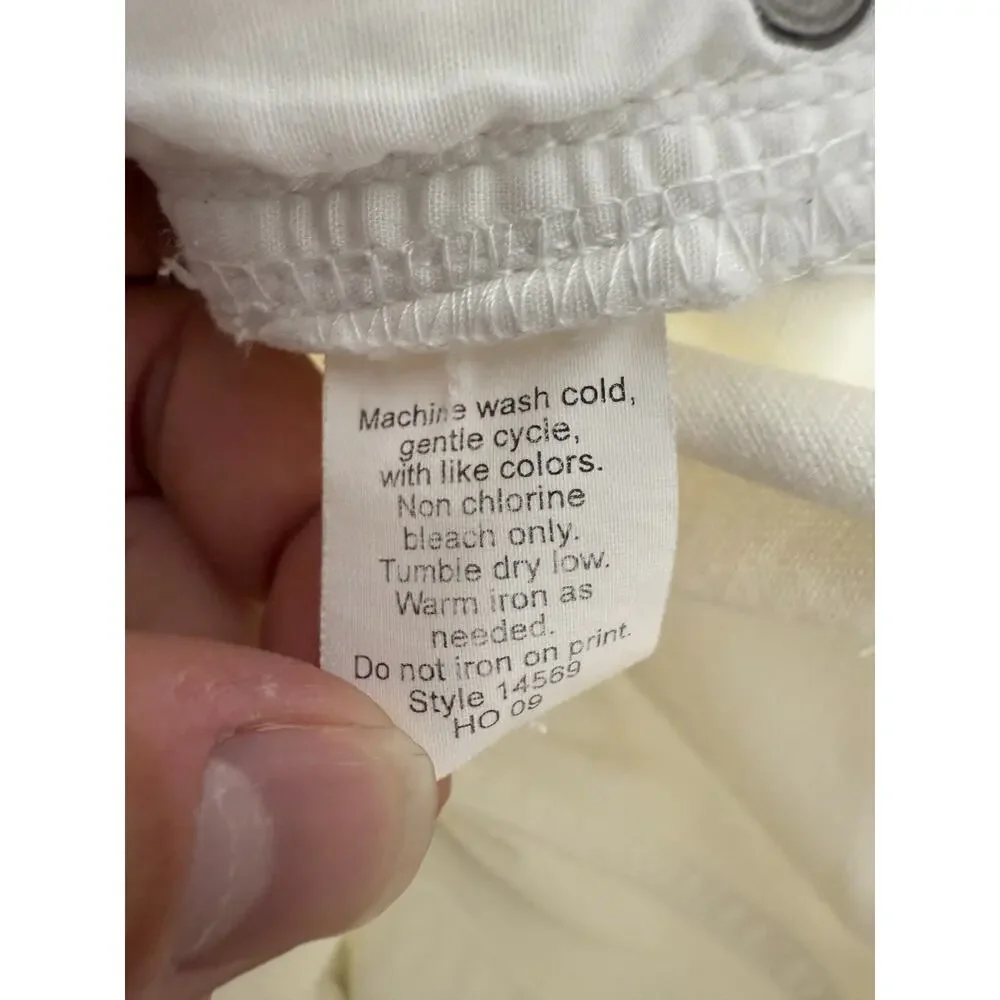 J Crew Size 28 Stretch Casual White Denim Jeans Pants Button Zip Pocket‎